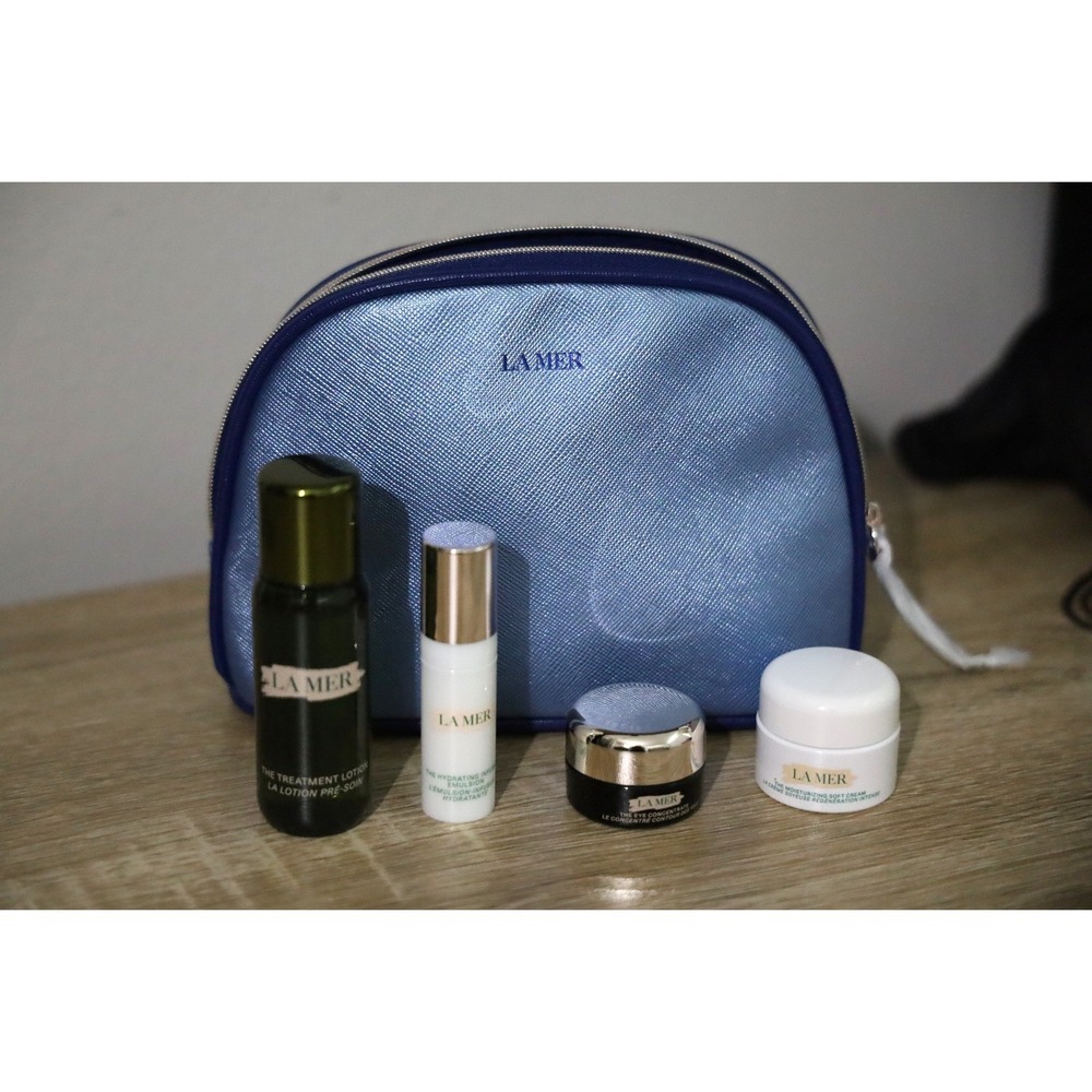 La‎ Mer Travel Skincare Set Treatment Lotion Hydrating Emulsion Eye Concentrate